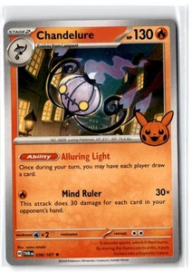 2024 Scarlet & Violet Series - Twilight Masquerade Chandelure #38 Rare - Picture 1 of 2