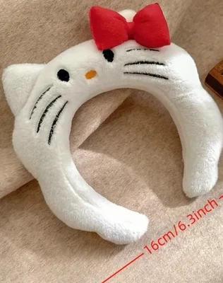SANRIO Hello Kitty белый обруч для волос с 3D красный бант обруч для волос новый - Изображение 1 из 3