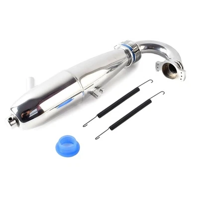 1 Set 1/8 RC Car Exhaust Pipe For HSP HPI Redcat Model Car/SH GO 21 28 Engine N - Image 1 of 4