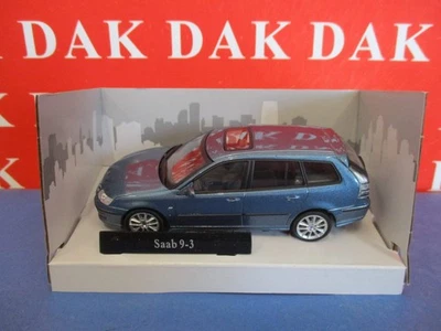 Die cast 1/43 Modellino Auto Saab 9.3 Sport Combi Blue Metallic by Cararama - Immagine 1 di 4