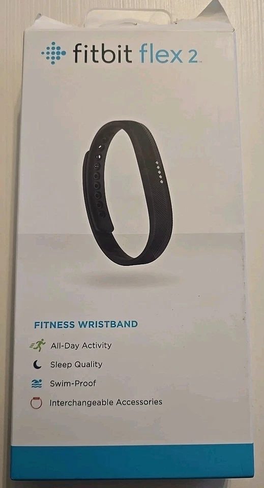 Fitbit Flex 2 Aktivitätstracker - Schwarz (FB403BK) OPEN BOX BRANDNEU - Bild 1 von 3