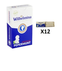 Wilhelmina Prägestätten | Wilhelmina Pfefferminzen | 12 Schachteln | Holländische Pfefferminzen - Bild 1 von 5