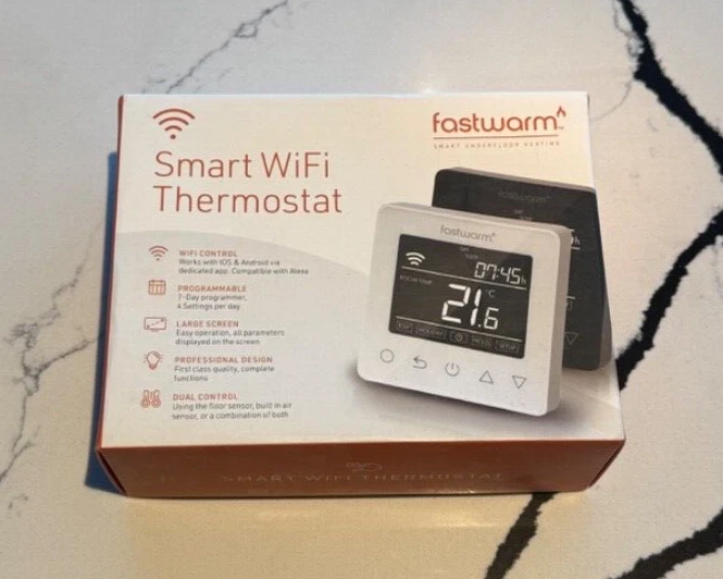 Fastwarm Smart WiFi Thermostat - WHITE (3amp) - Image 1 of 1