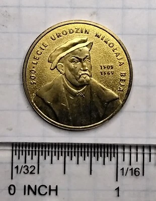 Poland 2005 2 zlote coin,  Mikolaj Rej - 500th Anniversary of birth, UNC - Image 1 of 2