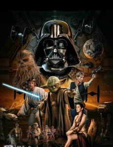 5D DIY Diamante Arte Pittura Artigianato Darth Vader Star Wars & Jedi's (30cmx40cm) - Foto 1 di 2