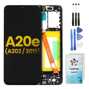 Samsung Galaxy A20E (A202 / 2019) LCD Display Touch Assembly with Frame - Bild 1 von 6