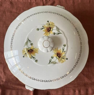 Ancienne Soupière En Porcelaine Gien Marguerites - Photo 1/4