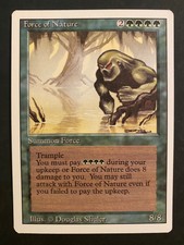 MTG Magic the Gathering - ** Force of Nature ** - Revised - NM/LP+