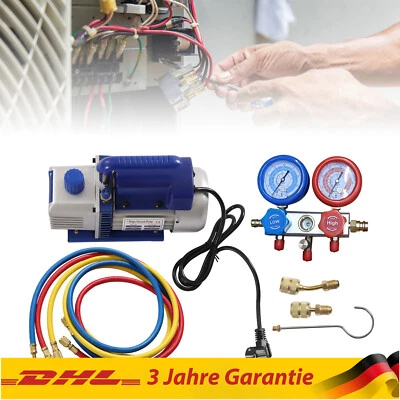 GDRASUYA10 2.5cfm Vakuumpumpe Klimaanlage Vakuum Unterdruckpumpe 1stufig Vakuum Pumpe 1/4hp