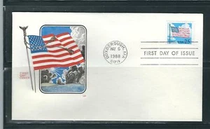 US SC # 2278 Flag And Clouds FDC. HF Cachet - Picture 1 of 1