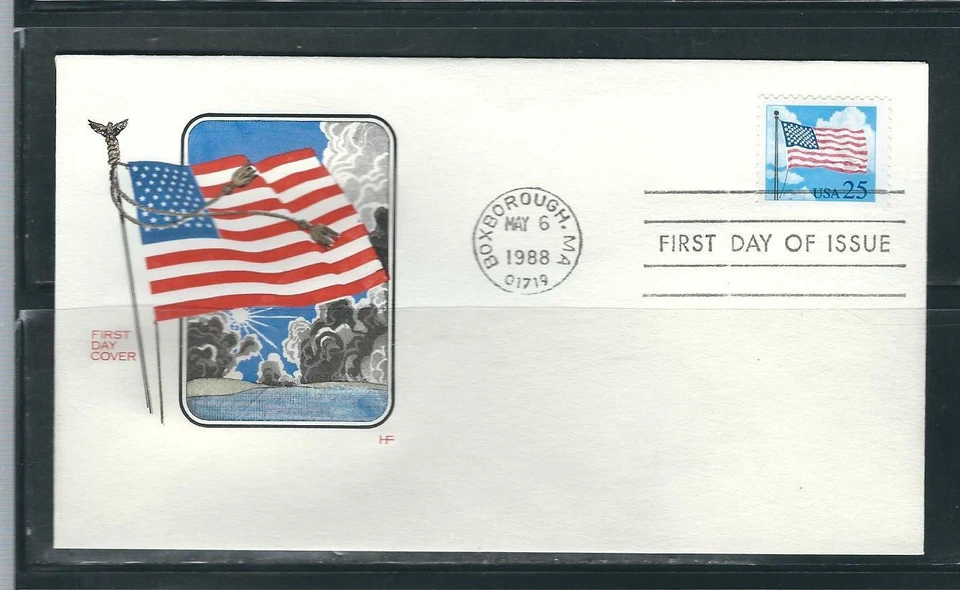 US SC # 2278 Flag And Clouds FDC. HF Cachet - Image 1 of 1