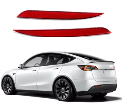 Luz reflectora parachoques trasero lado conductor pasajero para Tesla Modelo Y 2020-2022 Foto 1 de 4