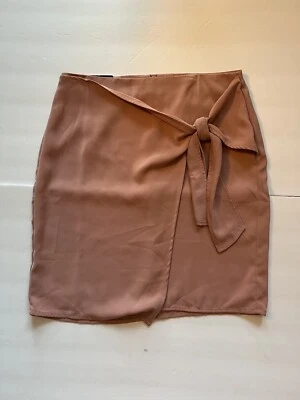 Nueva Falda Envolvente Banana Republic Mujer Nudo Rosa Polvorienta Rubor Rosa Talla 4 Foto 1 de 4