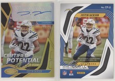 2020 Certified Potential Signatures Mirror Gold /25 Justin Jackson #CP-JJ Auto