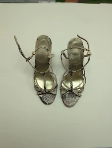 Martinez Valero Python Print Wedges - Size 5 1/2 - Picture 1 of 6