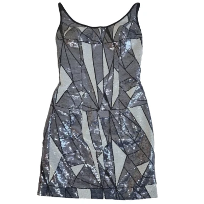 Vestido de novia Tony Bowls para mujer vestido de cóctel talla 4 bloques de colores lentejuelas #1691 Foto 1 de 4