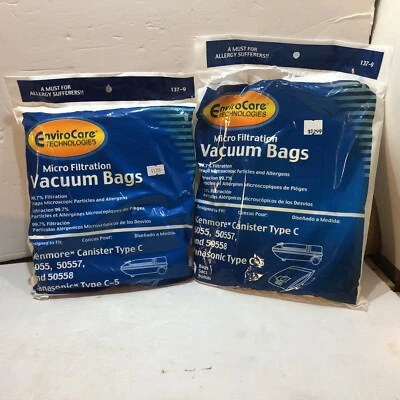 Kenmore Style C or Q - 2-Ply Micro EnviroCare 9PK, One Pk Opened With 5 - Image 1 of 4