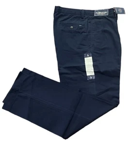 $125 Men Polo Ralph Lauren Logo Chino Classic Pleated Fit Ethan Golf Pants 33 32 - Picture 1 of 9