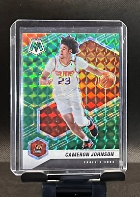 2020-21 Panini Mosaic Cameron Johnson #172 Green Prizm Phoenix Suns - Image 1 of 2