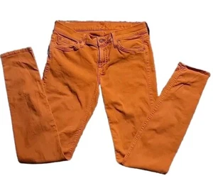 7 for all mankind Gwenevere Skinny Leg Damenjeans Gr. 29 orange - Bild 1 von 8