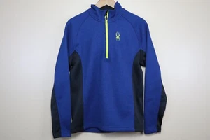 Suéter Spyder Polar Adulto Medio Azul 1/4 Cremallera Exterior Informal Manga Larga Para Hombre - Imagen 1 de 10