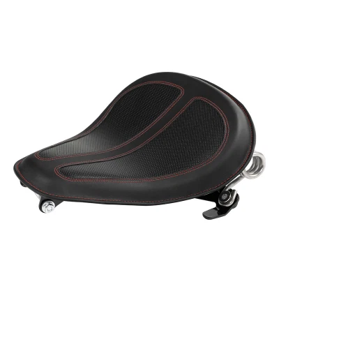 Asiento Solo Negro Microfibra Cuero Negro/Rojo 04-06/10-Up XL 15" Largo 12.4" Ancho Foto 1 de 1