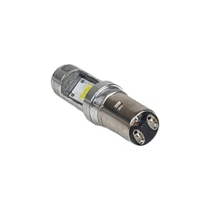 Scooter LED Headlight Bulb BA20D 12V 6W - 1 Piece - Picture 1 of 3