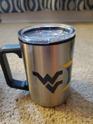 New West Virginia Mountaineers WVU 15 Oz Travel Mug Cover