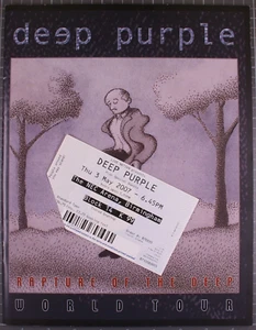 Deep Purple Program + Ticket Rapture Of The Deep World Tour Birmingham 2005 size - Picture 1 of 15