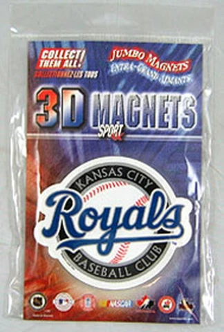 Kansas City Royals Jumbo 3D Magnet [NEW] MLB Sticker Decal Car Truck Fridge Cover