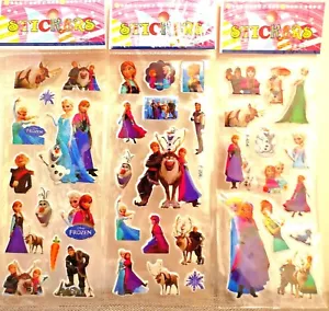 Frozen Anna Elsa Stickers Loot Bag Birthday Party Stickers 10 sheets - Picture 1 of 4