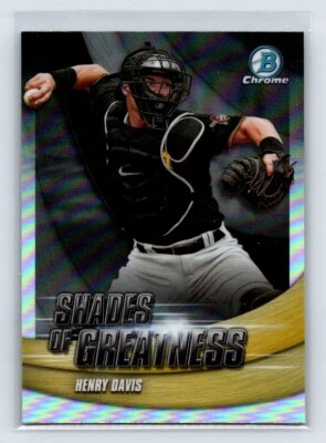 2022 Bowman Chrome Shades of Greatness #SG-3 Henry Davis - Pittsburgh Pirates - Image 1 of 2