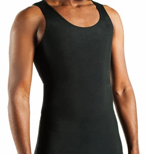 MENS BODY CONTOURING DUAL COMPRESSION UNDERSHIRT MEDIUM 3 pack Black - Picture 1 of 2