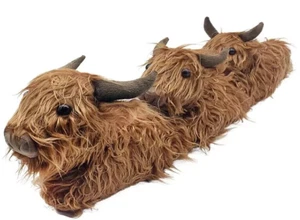 Highland Cow Draught Excluder Hairy Cows Draft Insulation Door Stopper Door Stop - Picture 1 of 1