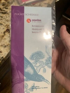 Hawaiian Airlines Timetable 9/5/00 - Picture 1 of 1