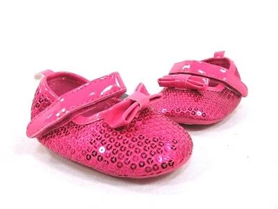 LAURA ASHLEY LA24417 MARY JANE, FUCHSIA PATENT, 1 M US INFANT, NEW - Image 1 of 4