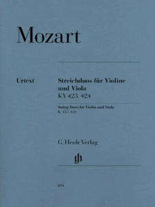 Mozart String Duos for Violin and Viola K423 424 Book NEW 051480624 - Picture 1 of 1