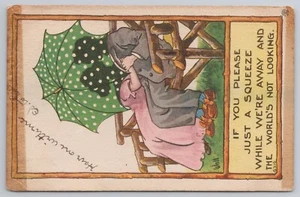 Romantic Vintage Postcard - Picture 1 of 2