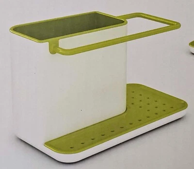 Joseph Joseph Caddy organizador de fregadero en blanco y verde para paño de cocina cepillo de botella Foto 1 de 4