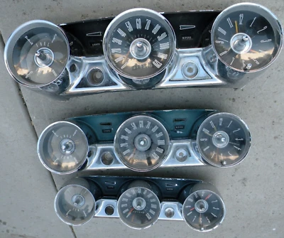 THUNDERBIRD VELOCÍMETRO TABLERO CUADRO MEDIDORES CONSOLA CROMO 1961-1963 61-63 FORD Foto 1 de 4