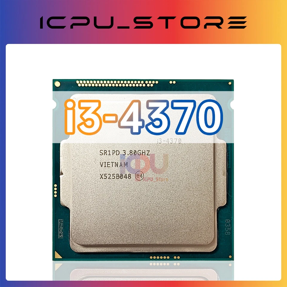 Procesador CPU Intel Core i3-4370 SR1PD SR1JZ 3,8 GHz 2 núcleos 54 W LGA1150 Foto 1 de 3