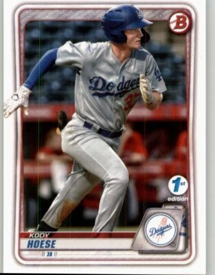 2020 Bowman Draft 1st Edition Kody Hoese #BD-142 Los Angeles Dodgers - Image 1 of 2