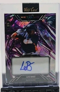 Wild Card Metallix Baseball Luis Baez Cracked Ice Auto 3/5 - Picture 1 of 2