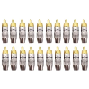 Gold Plated Adapter Connectors 42 * 11mm Audio Metal Pro Repair Hot New - Picture 1 of 24