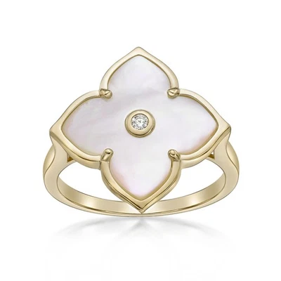 Aretes de plata de ley 925 con madreperla y abulón/ónix - talla 6-8 Foto 1 de 4