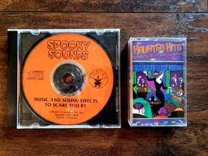 HAUNTED HITS & SPOOKY SOUNDS CD & Rhino Cassette Tape 1996 THE CRAMPS / ELVIRA - Picture 1 of 1