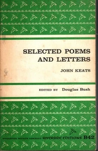 JOHN KEATS Ausgewählte Gedichte und Briefe von Douglas Herausgeber Bush Taschenbuch 1950 - Bild 1 von 1