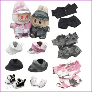Für 17 cm Ropa Labubu V1/V2/V3 Outfit Sit Party Macaron Puppe Top Shorts Latzhose - Bild 1 von 46