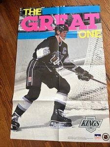 Poster Vintage 1991 The Great One WAYNE GRETZKY Starline 22x34 LA Kings NHL HOF - Foto 1 di 2