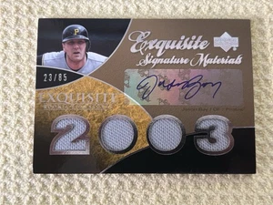 2007 UD Exquisite JASON BAY Auto /85 Quad Jersey Patch Signature Materials - Picture 1 of 2